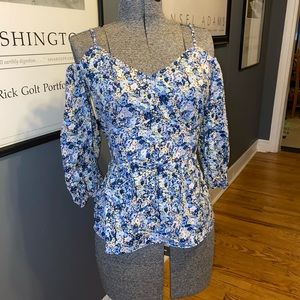 Floral Cold Shoulder Top